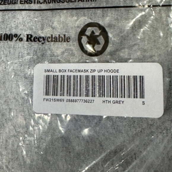 ‼️SOLD‼️ Supreme small Box Facemask Zip Up Hooded Sweatshirt - Picture 3 of 7